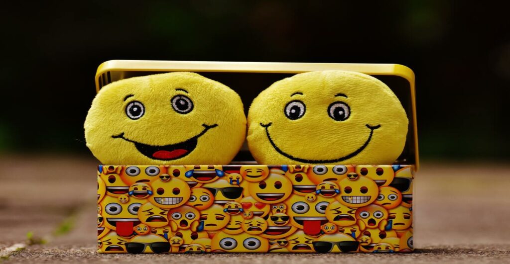 funny faces in a box