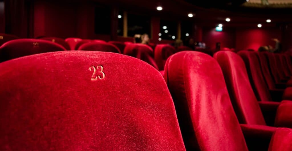 seats in the audience of a show